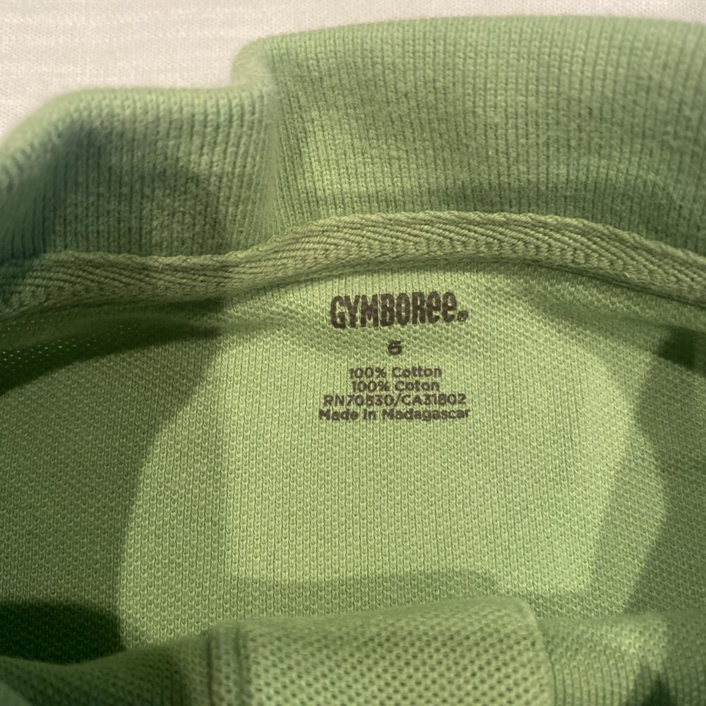 Boys Gymboree Green Brown Striped Shirt Size 6 - Picture 5 of 6